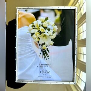 Lenox Devotion 8x10 silver plated photo frame